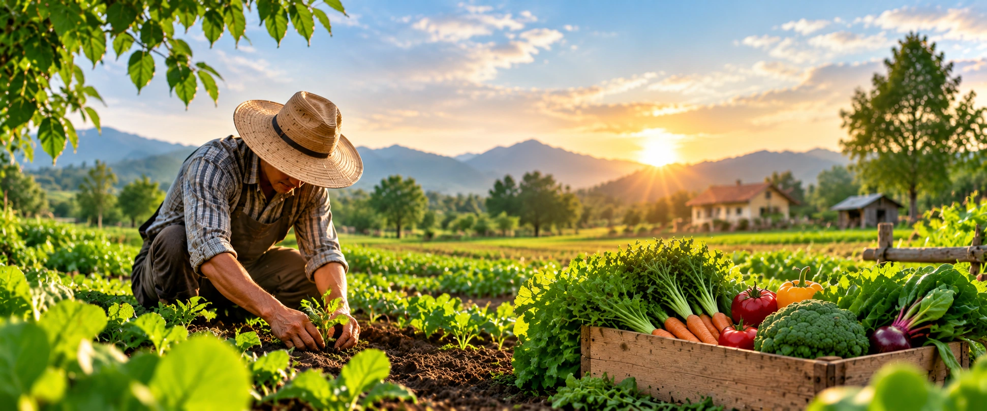 Kaashvi Farms team practicing sustainable organic farming